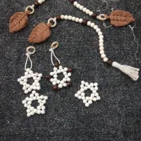 فروش تک و عمده تسبیح دکوری وبا برگ مکرمه