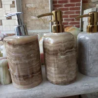 مخزن مایع صابون سنگی از جنس مرمر اصل
