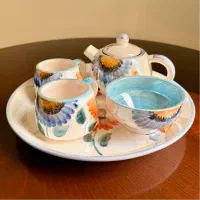 مینی سرویس چای خوری ۵ پارچه سرامیکی