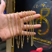 زنجیر فیگارو کارتیه هرمس طنابی ،طلا اسپرت