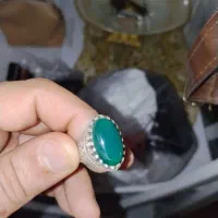سه انگشتر  عقیق سبز..و  شجر و عقیق یمنی