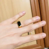 انگشتر طلای مردانه ۳ درصد کادویی