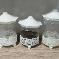 سه عددجاچای نبات با۱۸عدد چنگال