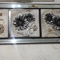 ساعت استیل وتابلوآینه کاری