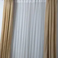 پرده حریر با کناره مخمل