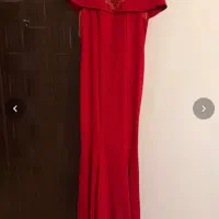 لباس مجلسی ماکسی کرپ سایز ۳۸ نو