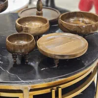 سرویس پذیرایی چوبی شیرینی خوری پیاله پیش دستی|ظروف سرو و پذیرایی|مشهد, توس (بلوار توس)|دیوار