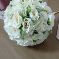 دسته گل عروس تاج تور کفش