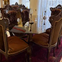 میز غذا خوری ۸نفر ه با ۶صندلی