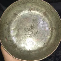 بشقاب مسی قدیمی قاجاری