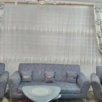 مبل هفت نفره بایک میزوسط دوعسلی