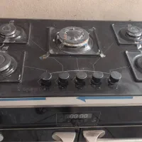 گاز صفحه شیشه ای ۵ شعله پلمپ