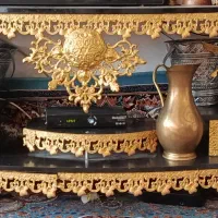 میز تلویزیون طرح برنجی