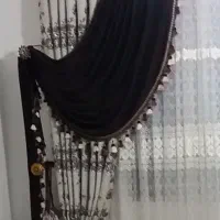 دو عدد والان مخمل  قهوه‌ای پر رنگ سنگین