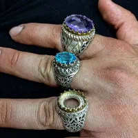 انگشتر نقره مردانه دستساز