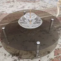 میز جلو مبلی شیشه ای