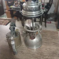 چراغ نفتی برنجی قدیمی سالم