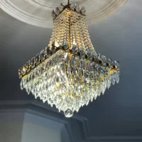 لوستر با آلیاژ برنج و کریستال اتریشی