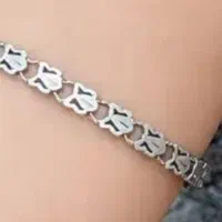 دستبند نقره ایتالیا نو