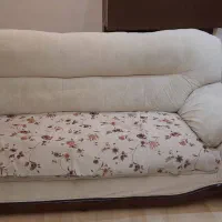مبل راحتی 7 نفره سفید شیک 4 راحت میز عسلی