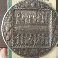 سینی مسی قلمزنی قدیمی طرح هخامنشی