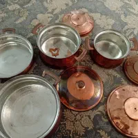ظروف نو ۸ تیکه مسی