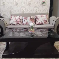 الوند مبل ۹نفره بامیزعسلی بزرگ وکوچک