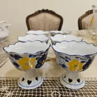پیاله ی پایه دار گل پنبه ای