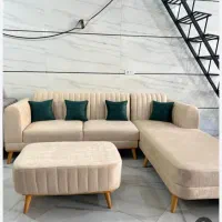 مبل ال مینیمال با رنگ بندی