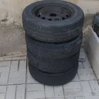 لاستیک و رینگ فولادی سایز 14