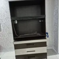 کمد قهوه ای سفید