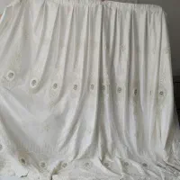 پرده حریر با آسری در حد نو