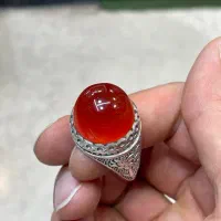 انگشتر نقره مردانه عقیق