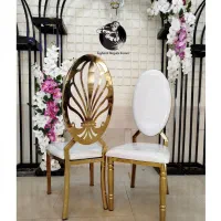 صندلی تاج بلند قاب دار آبکاری برند معتبر