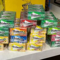 آدامس تریدنت نعنایی و رنگی اصلTrident