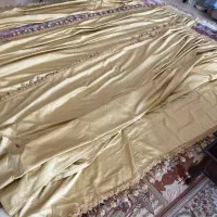 سه جفت پرده دوخته شده با جلو هاشیه و منگوله زیبا