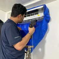 نصب ، سرویس و جابجایی اسپلیت سید تخت دار بومی قشم