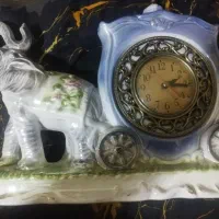 ساعت چینی رومیزی قدیمی