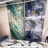 بازسازی سرویس حمام آسانسور ماربل شیت کاغذ دیواری