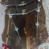 جلو مبلی عسلی شیشه ای