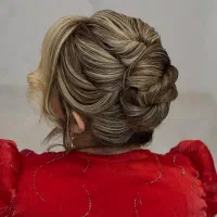 شنیون کار سالن حرفه‌ای