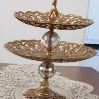 شیرینی خوری دوطبقه برنز