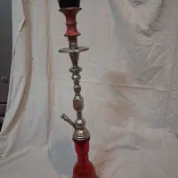 قلیان برنجی سنگین آبکاری‌ نقش‌دار  شیک و سالم
