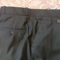 شلوار نخی مردانه مشکی برند بوگاتی