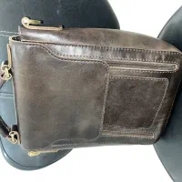 کیف دستی و دوشی چرم گاوی طبیعی اصل استفاده‌نشده