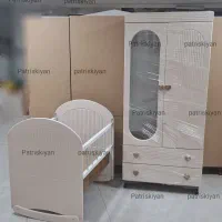 کمدسیسمونی نوزاد مدل پینار تخت کنارمادر