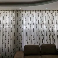 پرده حریر دوخته شده آماده