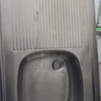 سینگ استیل با ورق استیل درجه یک تک لگن تمیز