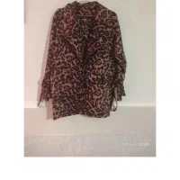 .مانتو پلنگی.شومیز سفید با رویه