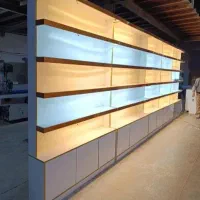 ویترین داروخانه ای قفسه لوازم خونگی سوپر مارکتی